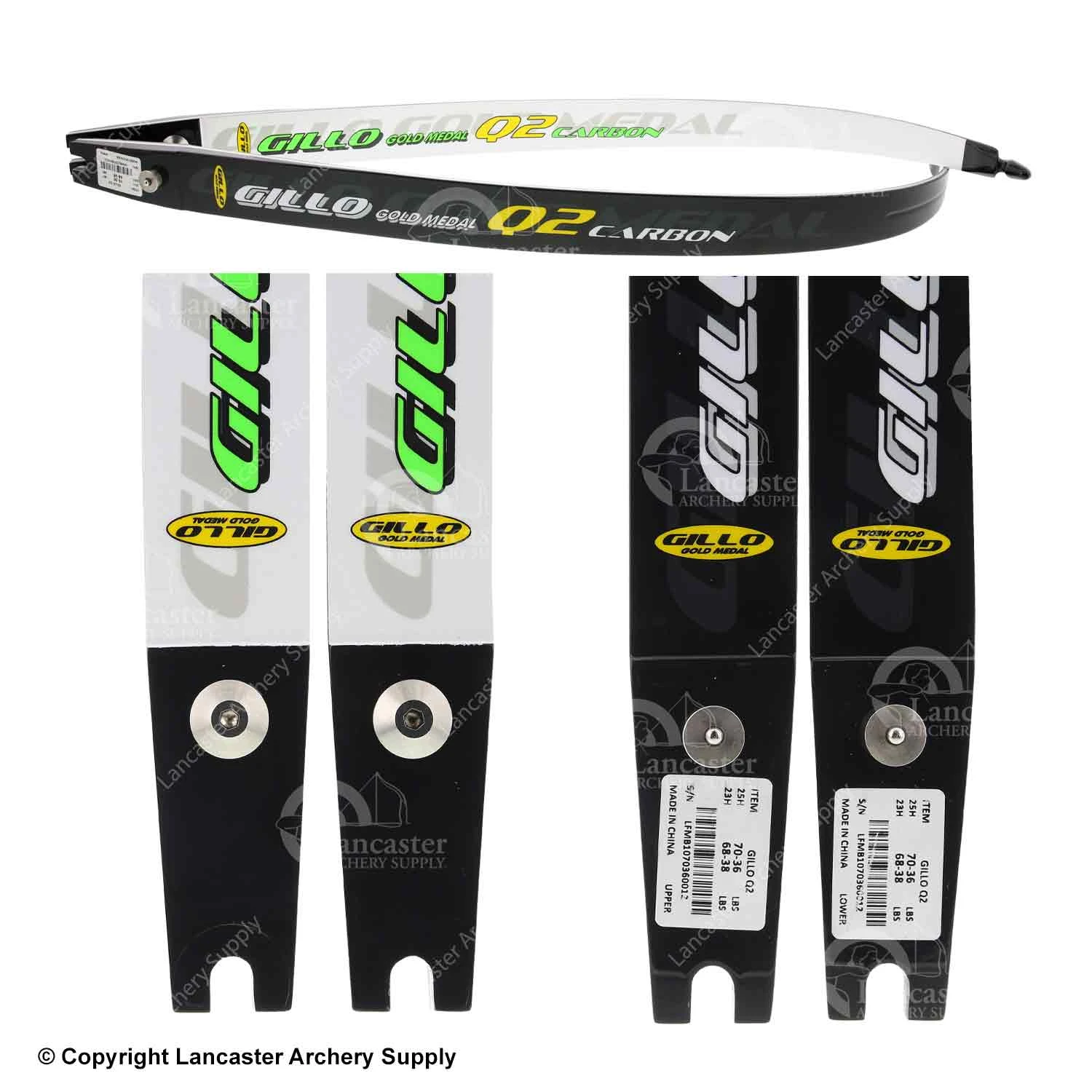 Gillo Q2 Recurve Limb (Open Box X1030201) 4 Gillo Q2 Recurve Limb (Open Box X1030201) - Image 2