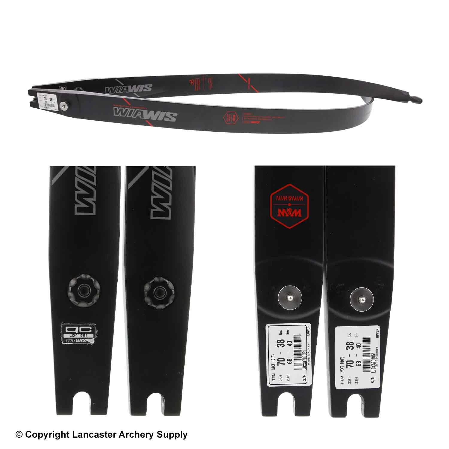 Win & Win MXT-10 ILF Recurve LImbs (Carbon/Foam) (Open Box X1030407) 4 Win & Win MXT-10 ILF Recurve LImbs (Carbon/Foam) (Open Box X1030407) - Image 2