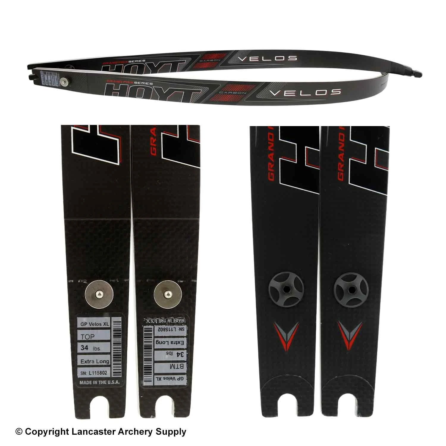 Hoyt Grand Prix Carbon Velos ILF Recurve Limbs (Open BoxX1031228) 4 Hoyt Grand Prix Carbon Velos ILF Recurve Limbs (Open BoxX1031228) - Image 2