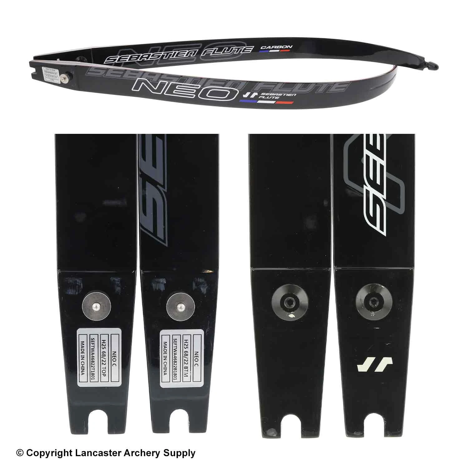 Sebastien Flute NEO Carbon Wood ILF Recurve Limbs (Open Box X1032896) 4 Sebastien Flute NEO Carbon Wood ILF Recurve Limbs (Open Box X1032896) - Image 2