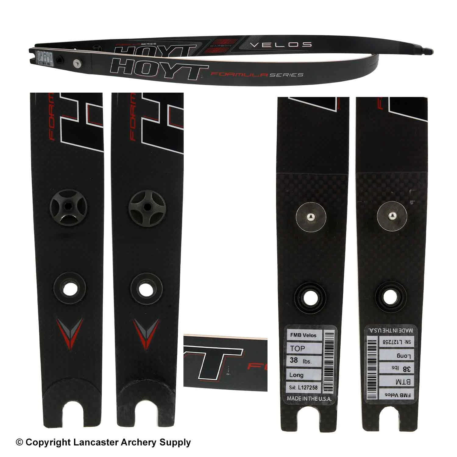 Hoyt Formula Carbon Velos Recurve Limbs (Open Box X1032920) 4 Hoyt Formula Carbon Velos Recurve Limbs (Open Box X1032920) - Image 2