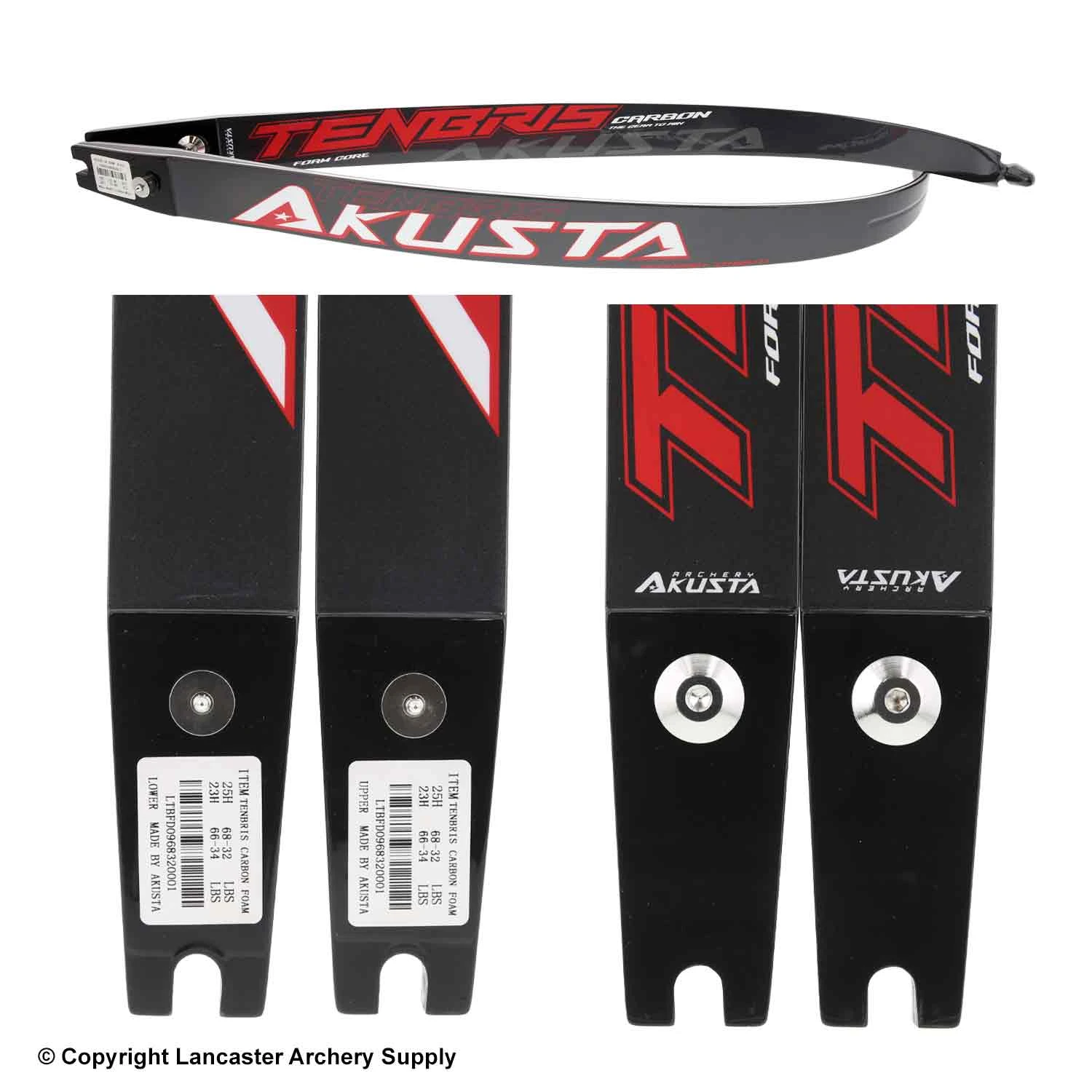 Akusta Tenbris Carbon Foam Recurve Limbs (Open Box X1033353) 4 Akusta Tenbris Carbon Foam Recurve Limbs (Open Box X1033353) - Image 2